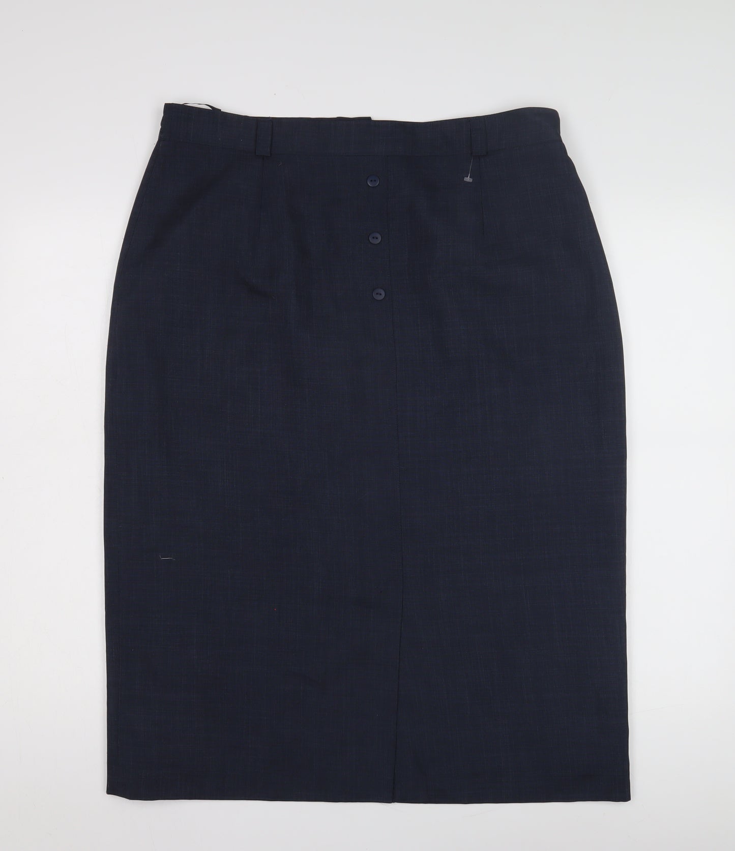 Compliments Women's Blue Midi Pencil Skirt, Size 14