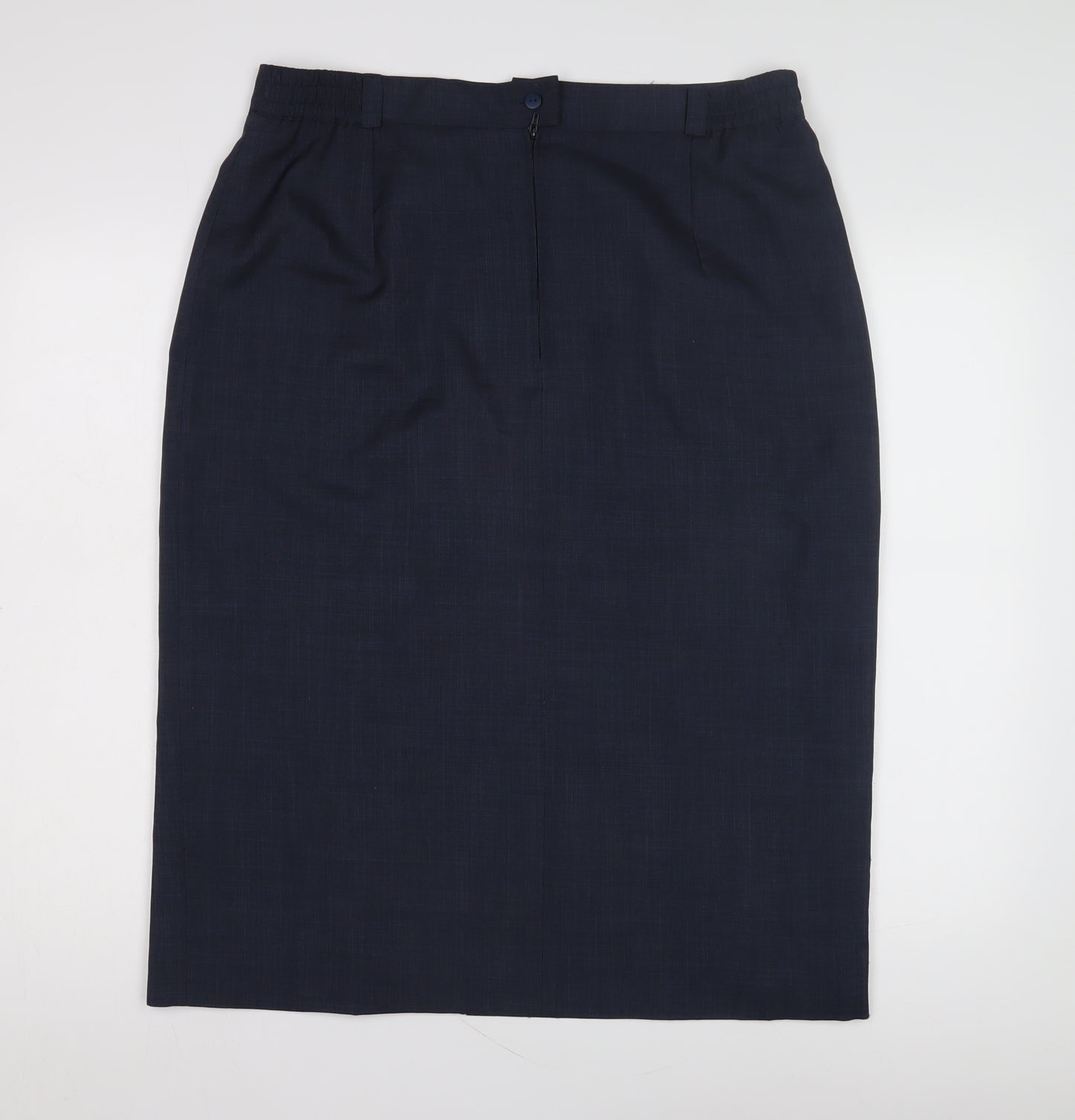 Compliments Women's Blue Midi Pencil Skirt, Size 14