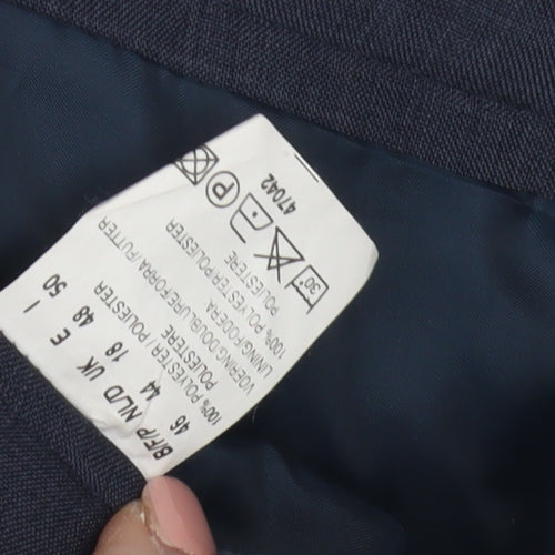 Compliments Women's Blue Midi Pencil Skirt, Size 14