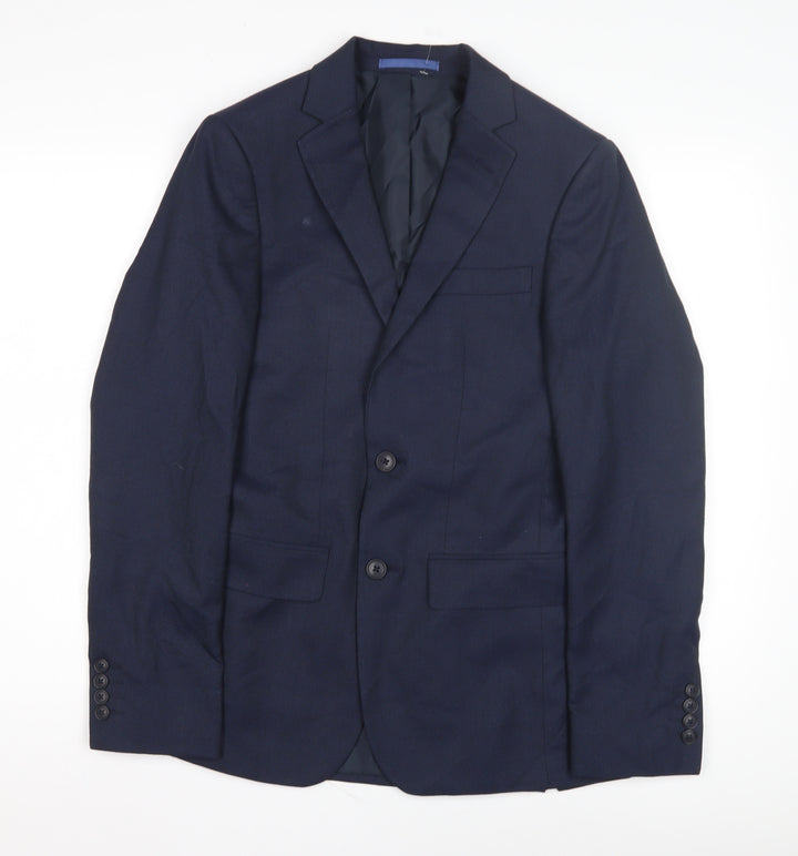 Marks and Spencer Men's Blue Slim Fit Blazer 34