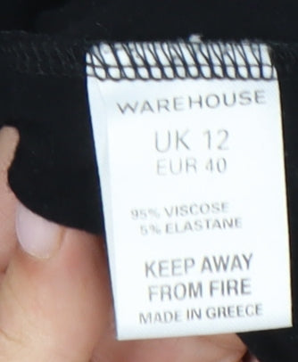 Warehouse Women’s Black Halter Dress Size 12