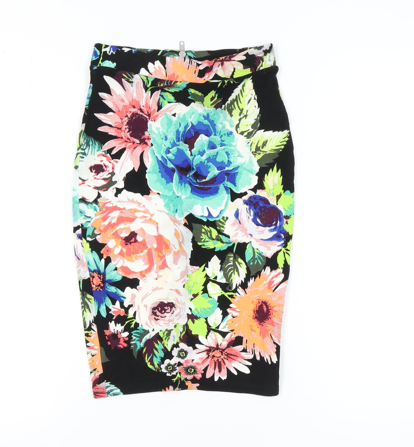 H&M Women's Multicoloured Floral Pencil Skirt XS