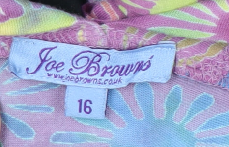 Joe Browns Women's Multicoloured Wrap Dress Size 16