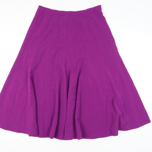 Hudson & Onslow Women's Purple A-Line Skirt UK 16