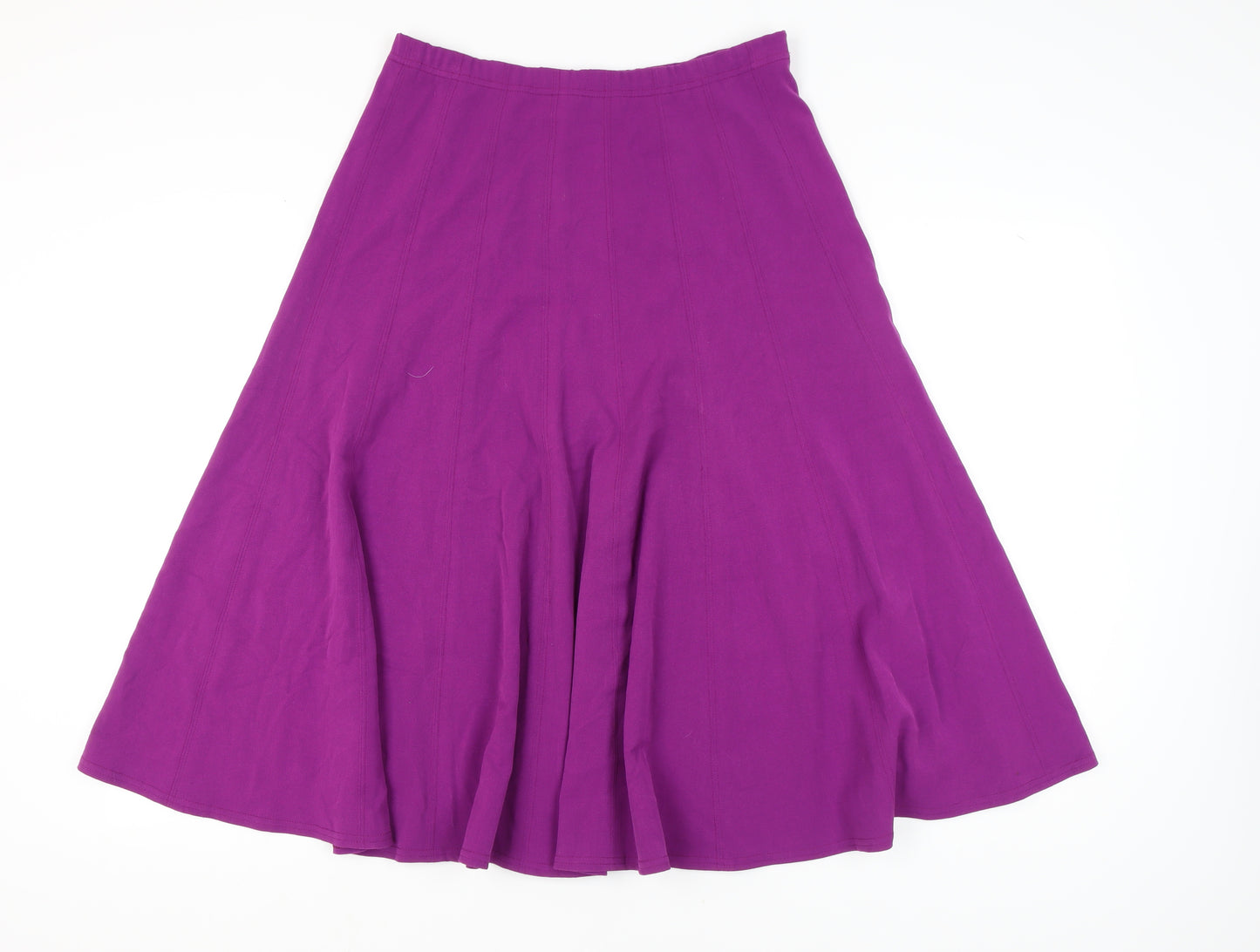 Hudson & Onslow Women's Purple A-Line Skirt UK 16