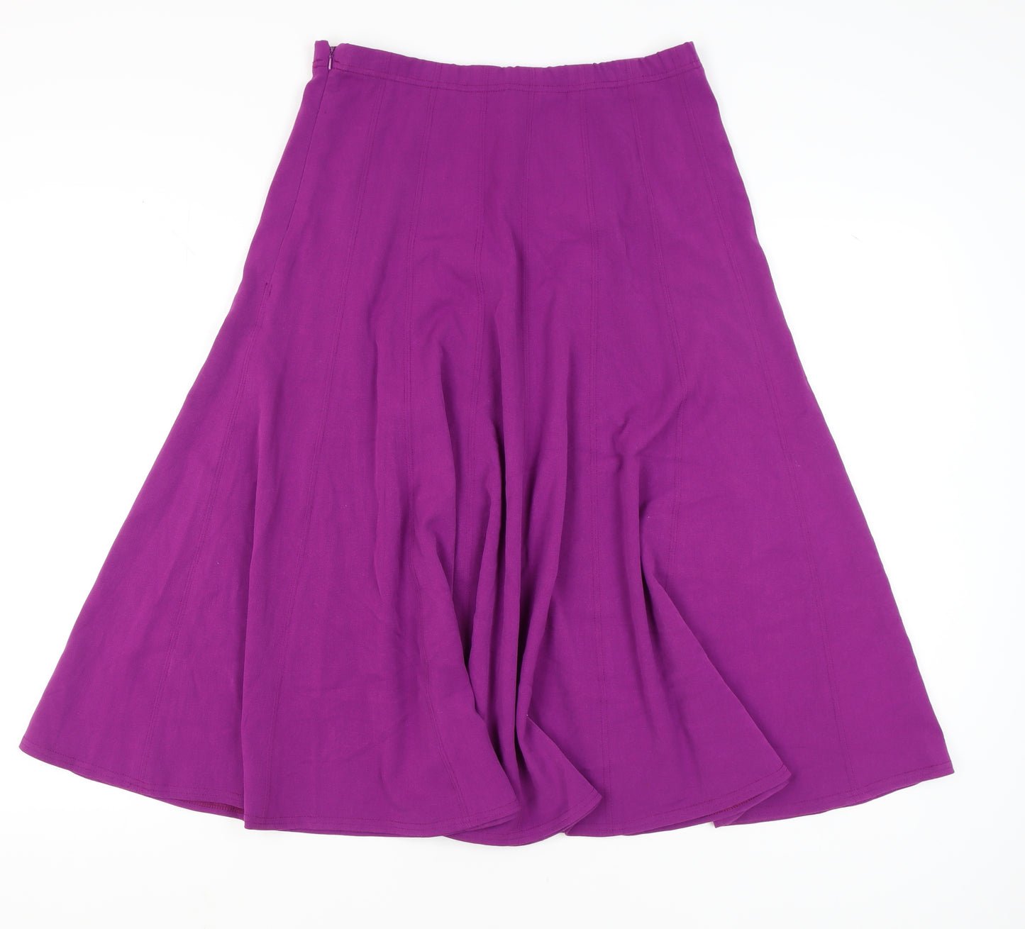 Hudson & Onslow Women's Purple A-Line Skirt UK 16