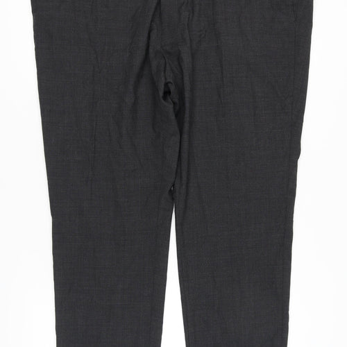 Men's M&S Grey Dress Pants 50 SHT Formal Trousers