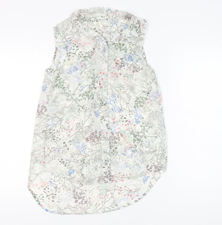 H&M Women's Floral Blouse - Multicoloured, Size 4