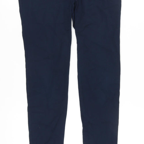 Zara Women's Blue Straight Leg Trousers Size 10