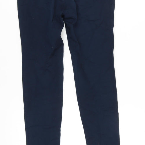 Zara Women's Blue Straight Leg Trousers Size 10