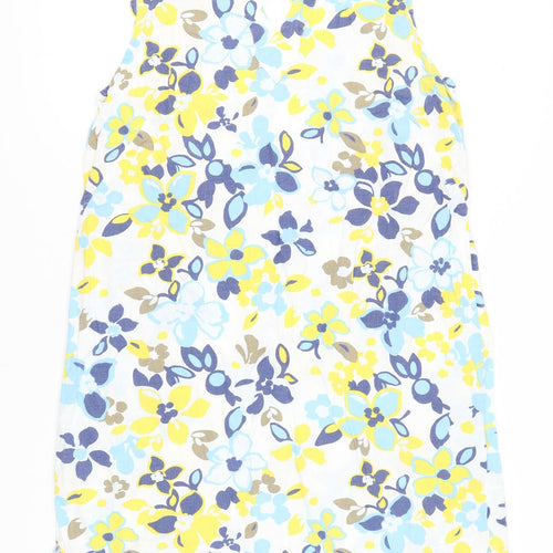 Marks and Spencer Women's Floral Linen Dress, Size 16