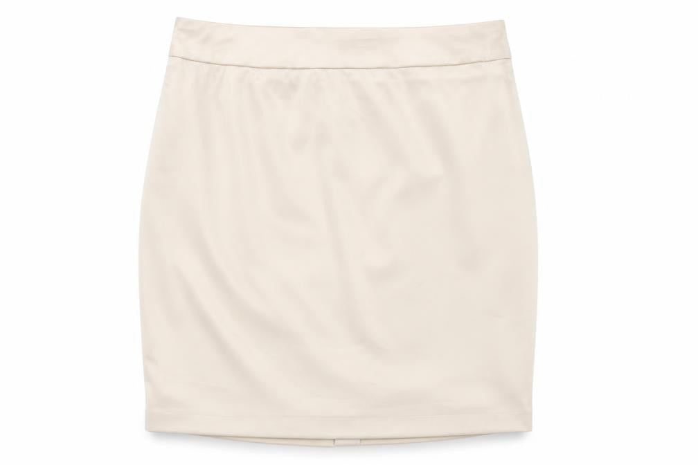 Front view of Canvas Women’s Beige Pencil Skirt, size UK 20
