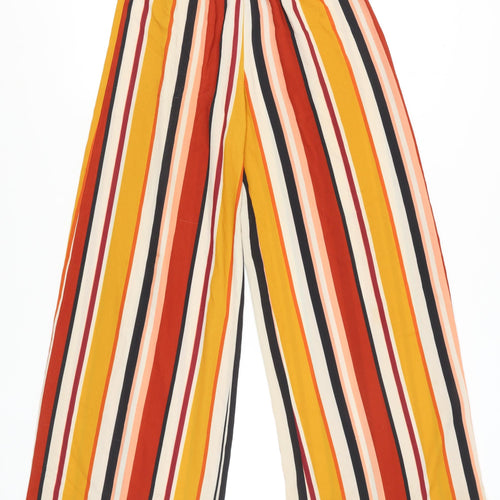 New Look Women's Multicoloured Wide-Leg Trousers, Size 8