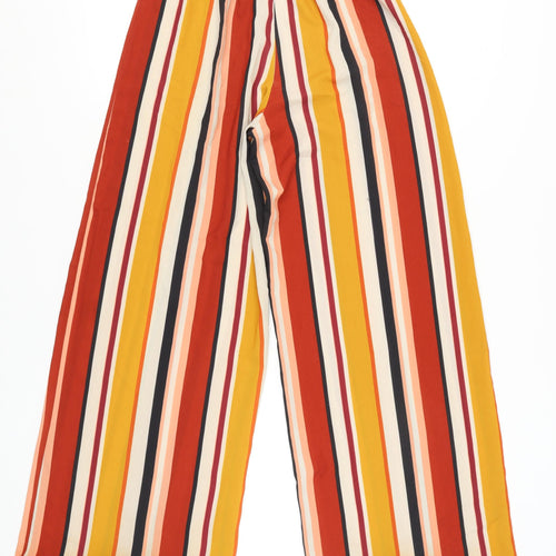 New Look Women's Multicoloured Wide-Leg Trousers, Size 8