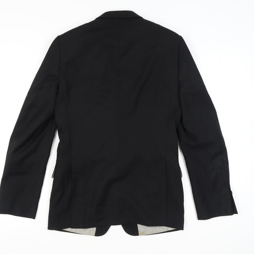 Topman Men's Black Slim Blazer, Size 36