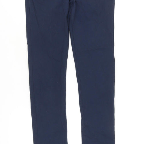 Topman Unisex Blue Skinny Trousers Size 16