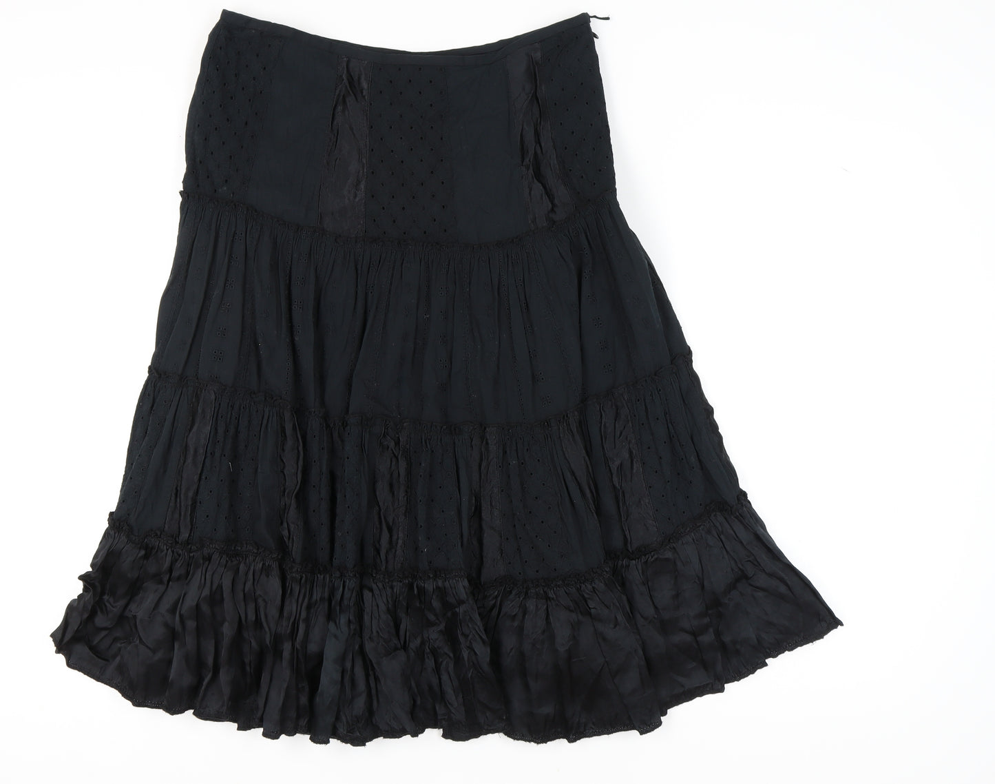 Per Una Women's Black Elastic Waist Skirt Size 14