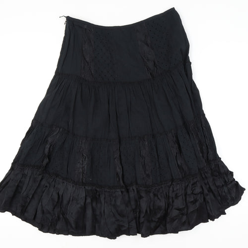 Per Una Women's Black Elastic Waist Skirt Size 14