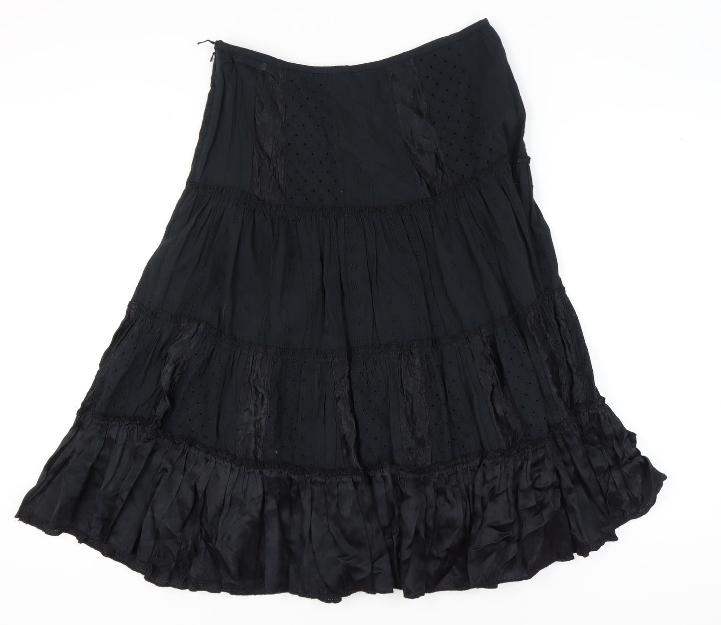 Per Una Women's Black Elastic Waist Skirt Size 14