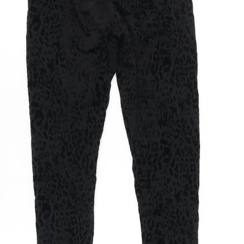 Marks and Spencer Black Animal Print Leggings Size 10