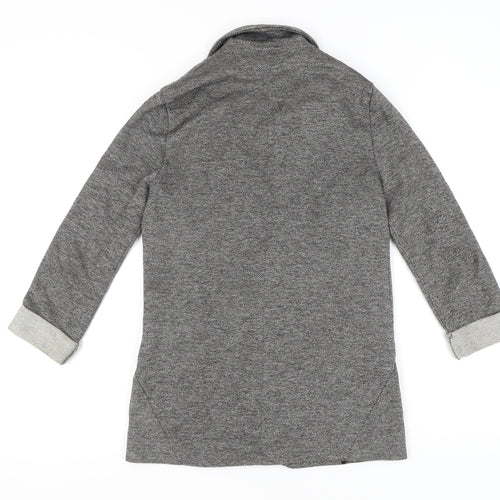 Topshop Women's Grey Blazer, Size 8, Casual Mid-Length