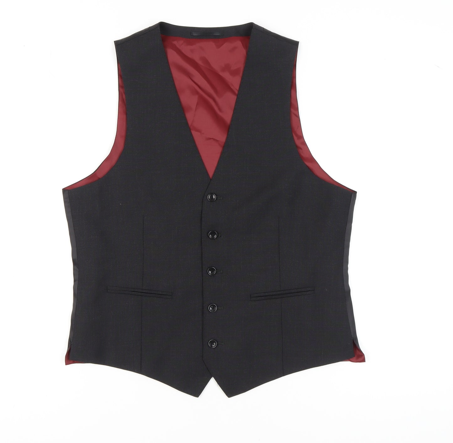 Samuel Slater Men's Black Wool Waistcoat Size 38S