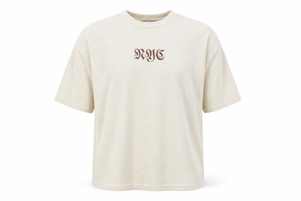 ASOS Men's Beige M Striped T-Shirt, Crew Neck
