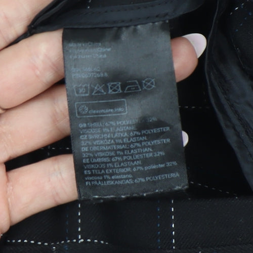 H&M Women's Black Check Skirt Size 10