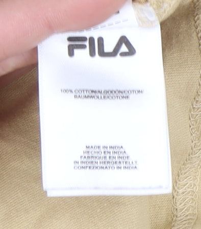 Fila Boys Beige T-Shirt, Size 12, Logo Accents