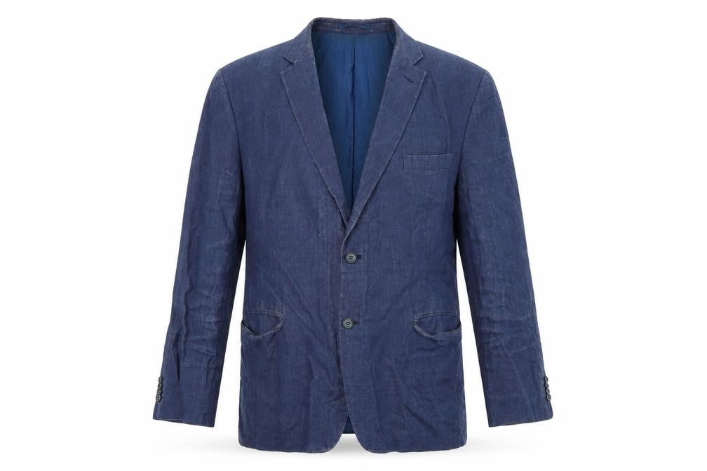 Front view of Fellini Tailored Men's Blue Blazer, size 44