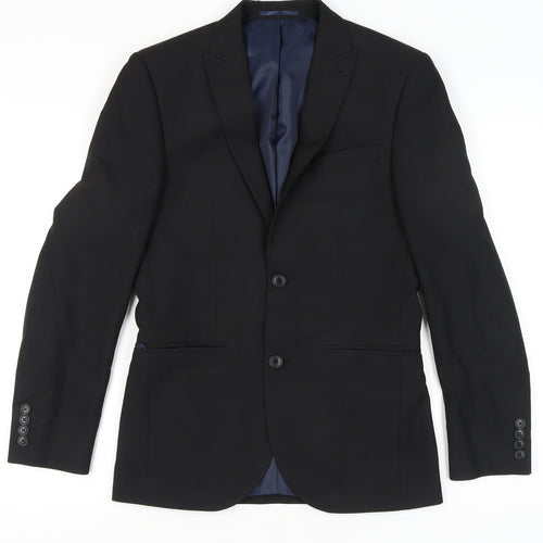 Next Men's Black Blazer 36R Regular Formal