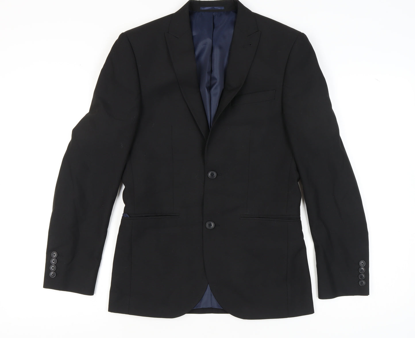 Next Men's Black Blazer 36R Regular Formal