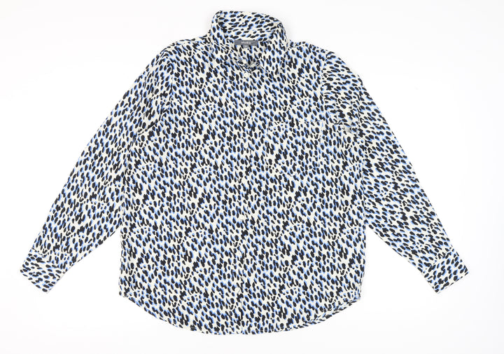 Studio Women's Multicoloured Animal Print Blouse Size 14