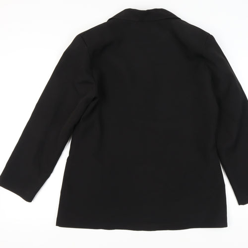 PrettyLittleThing Women's Black Blazer UK 8