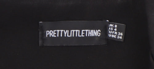 PrettyLittleThing Women's Black Blazer UK 8