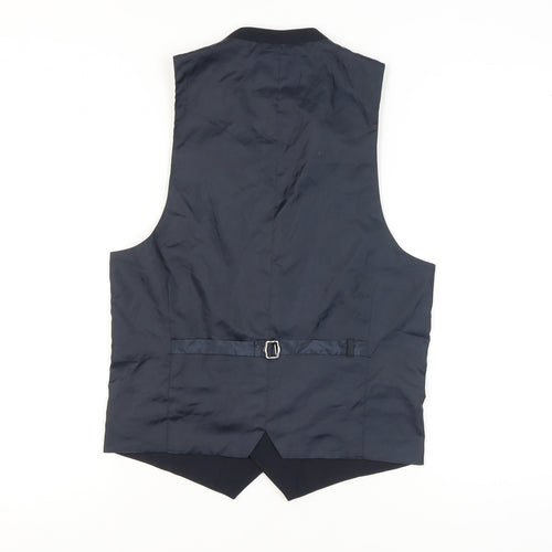 New Look Men's Blue Slim Fit Waistcoat Size 36R