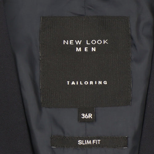 New Look Men's Blue Slim Fit Waistcoat Size 36R