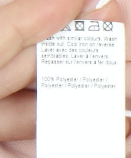 River Island Women's Pink Blouse Size 8 V-Neck Long Sleeve