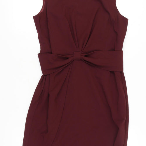 Next Women's Red Sheath Dress - Size 10, Party Ready