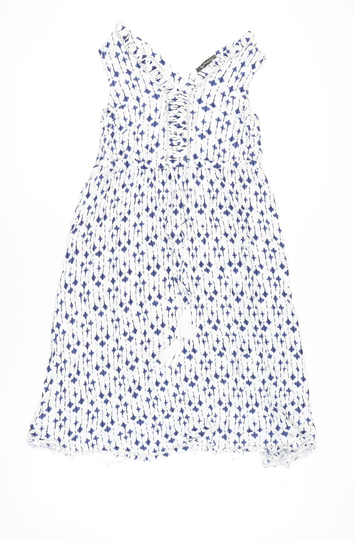 Bonmarché Women's White A-Line Dress Size 10
