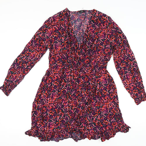 Pour Moi Women's Multicoloured Floral Dress Size 12