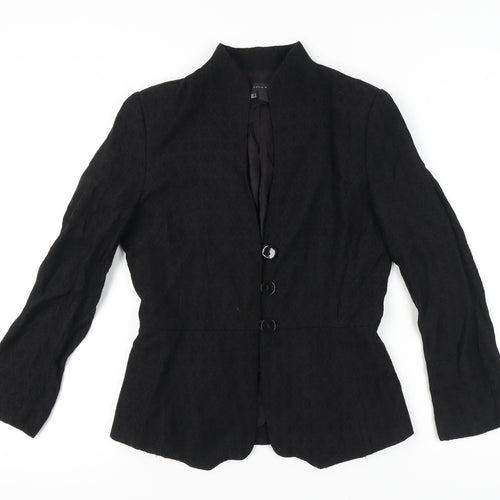 Zara Women's Black Blazer Size 8 Long Sleeve