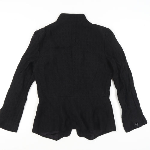 Zara Women's Black Blazer Size 8 Long Sleeve