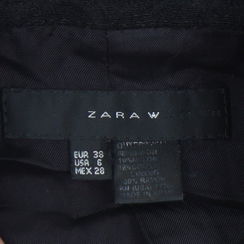 Zara Women's Black Blazer Size 8 Long Sleeve