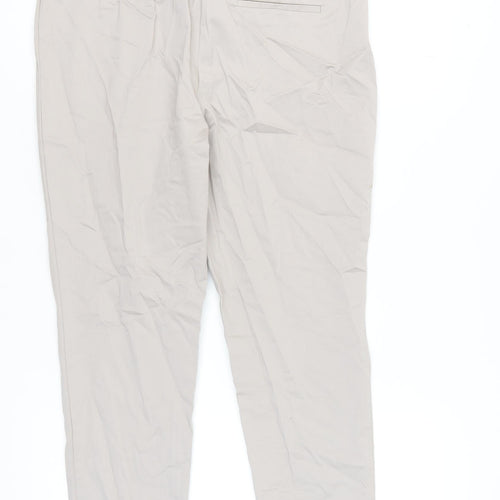 Marks and Spencer Beige Women's Regular Fit Trousers