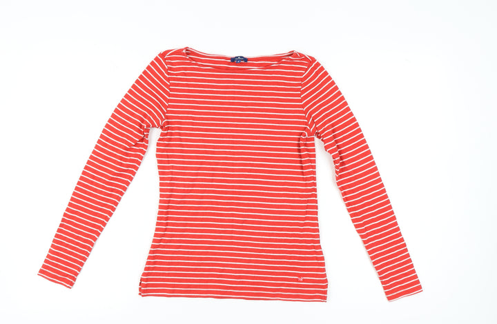 Tom Tailor Women's Red Striped Long Sleeve T-Shirt