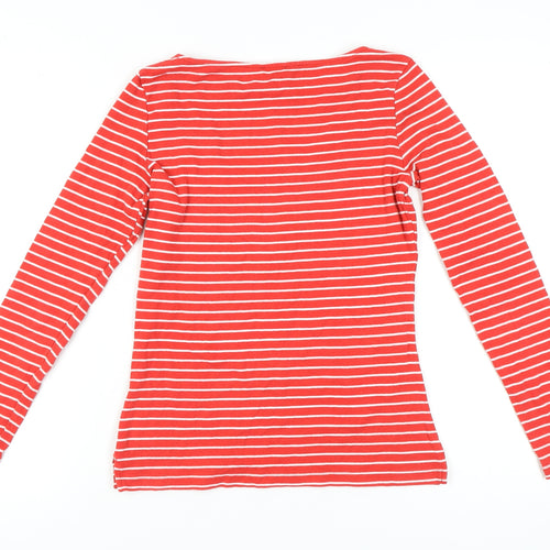 Tom Tailor Women's Red Striped Long Sleeve T-Shirt
