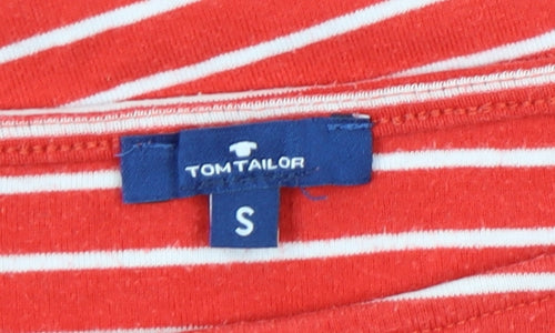Tom Tailor Women's Red Striped Long Sleeve T-Shirt