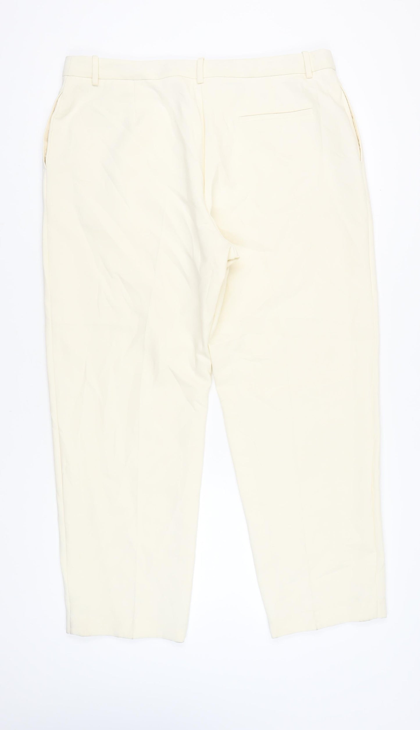 Marks and Spencer Women's Ivory Trousers Size 20