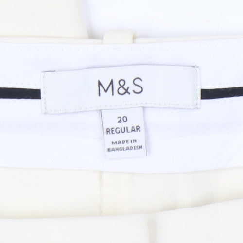 Marks and Spencer Women's Ivory Trousers Size 20